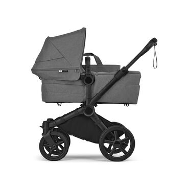 Bugaboo Donkey 6 2-in-1  pushchair black base, moon grey fabrics, moon grey sun canopy - view 2