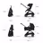Bugaboo Dragonfly Plus 2-in-1 stroller black base, grey melange fabrics, misty white sun canopy - Thumbnail Slide 5 of 11