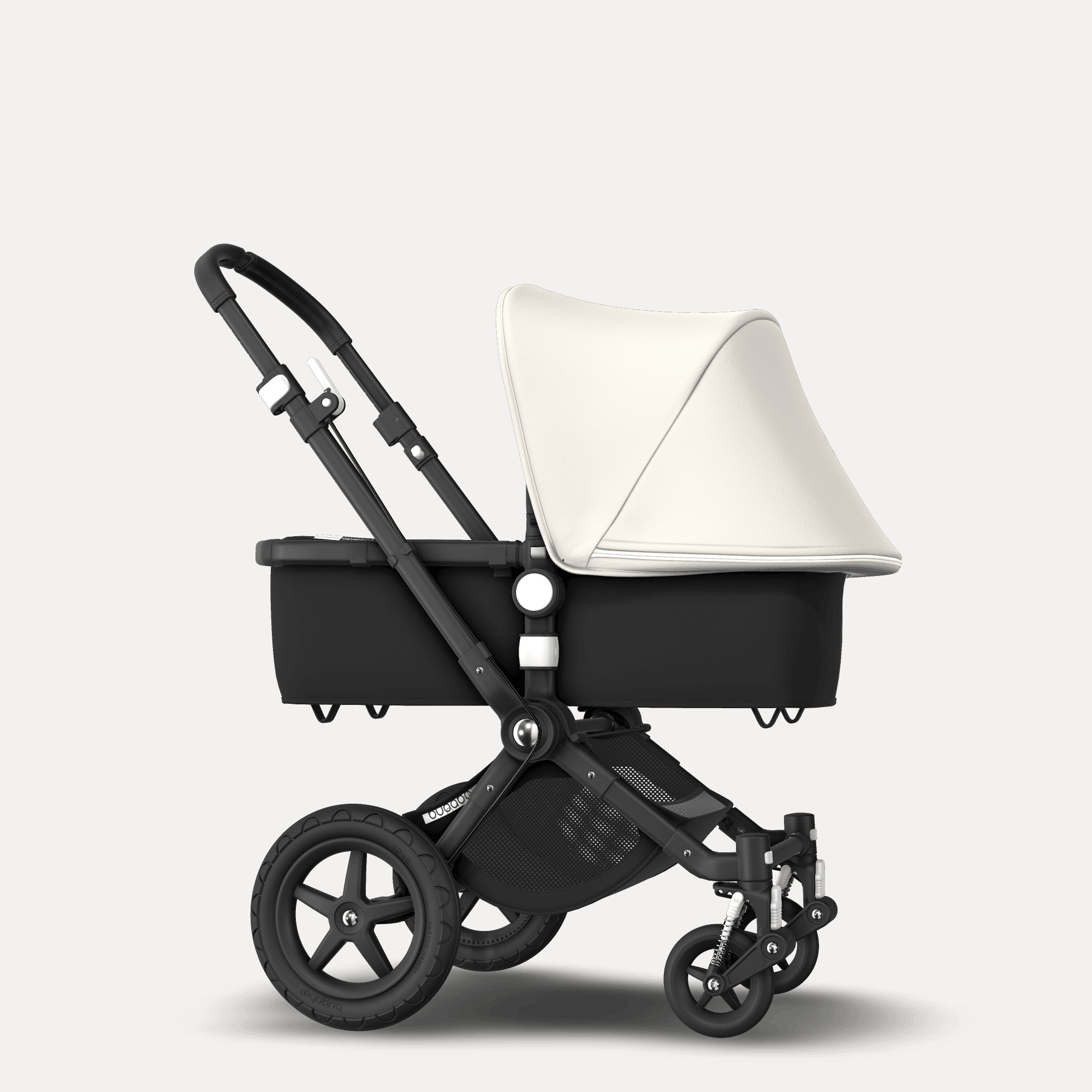 Bugaboo Cameleon 3 Plus seat and bassinet stroller fresh white sun canopy, black fabrics, black base - Main Modal Image Slide 4 of 9