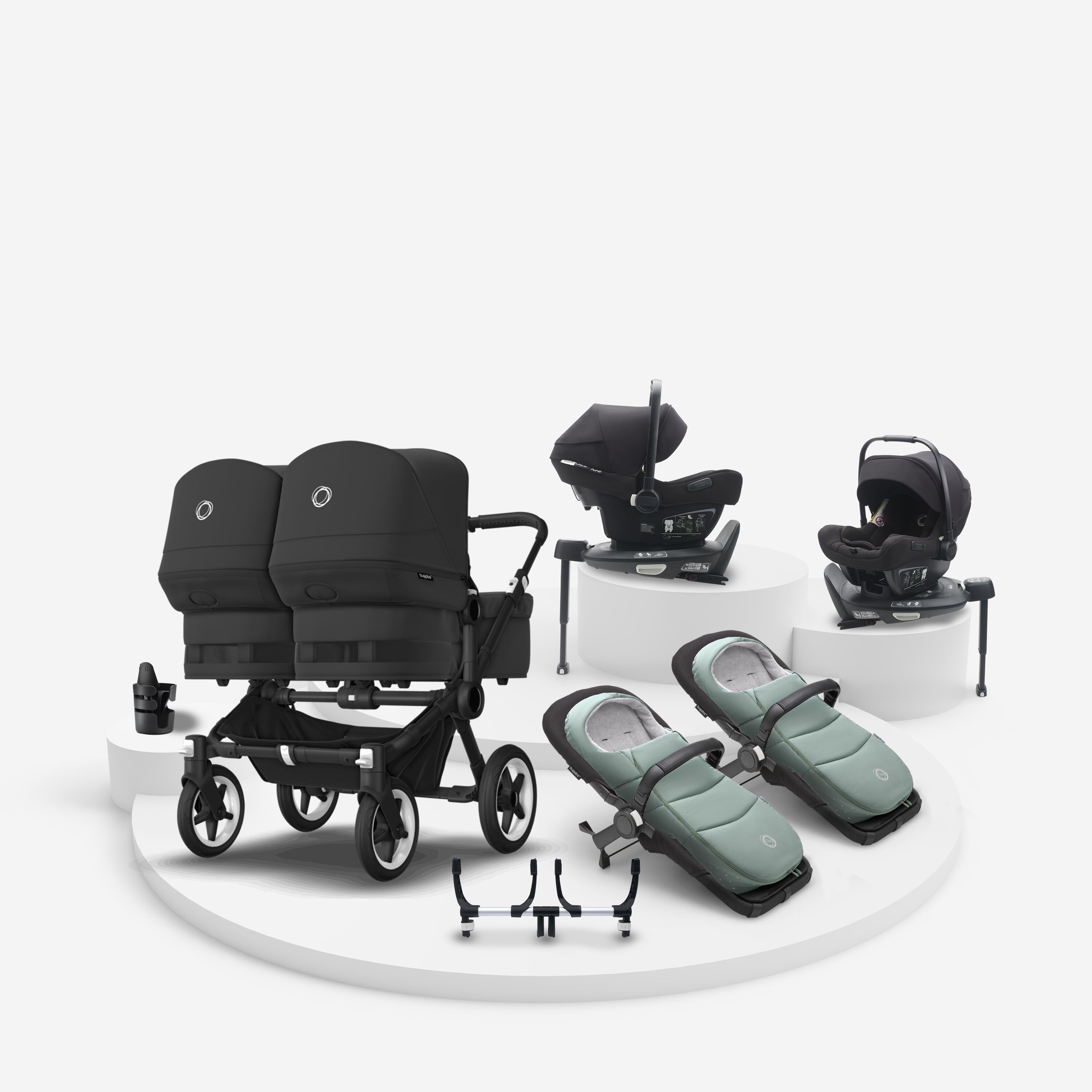Bugaboo Donkey 5 Twin Ultimate newborn bundle - Main Modal Image Slide 1 of 7