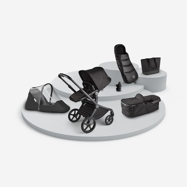 Bugaboo Fox 5 Noir Essential stroller bundle Black Moonlight - Main Image Slide 1 of 6