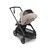 Bugaboo x Konges SlØjd limited edition Dragonfly seat stroller black base, desert taupe melange fabrics, desert taupe melange sun canopy - Thumbnail Slide 3 of 16