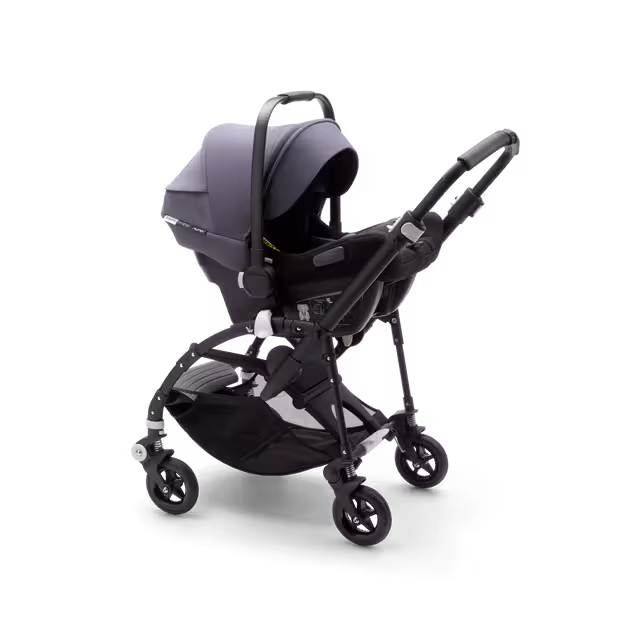 Bugaboo Bee 5 travel system steel blue sun canopy, steel blue fabrics, black base - Main Image Slide 2 of 16