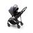 Bugaboo Bee 5 travel system steel blue sun canopy, steel blue fabrics, black base - Thumbnail Slide 2 of 16