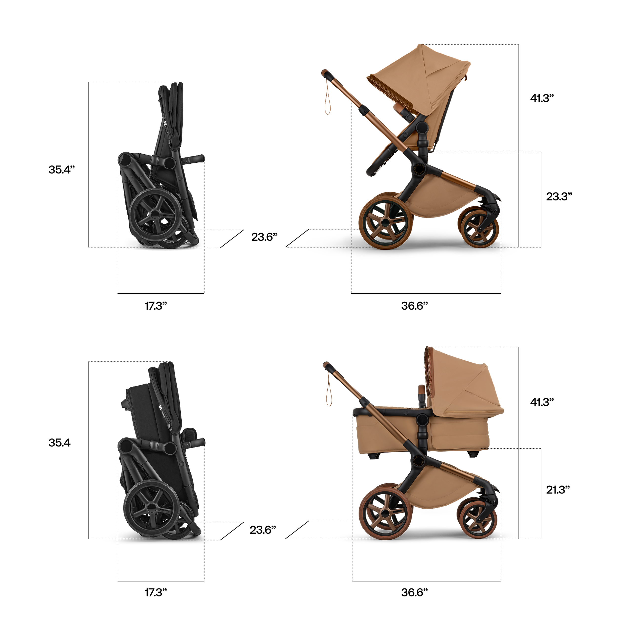 Bugaboo x Stella McCartney Fox 5 Renew 2-in-1 Stroller - Thumbnail Slide 9 of 13