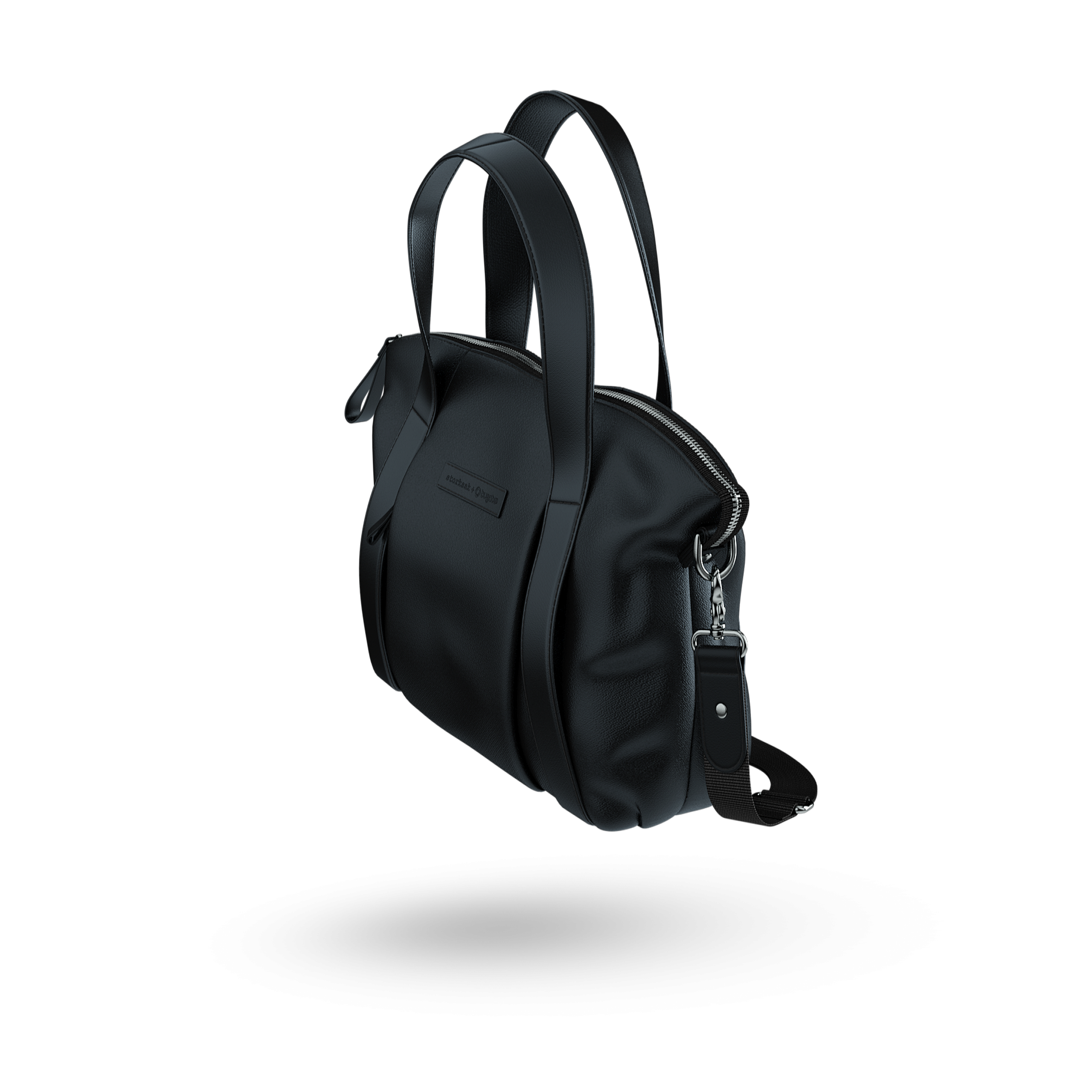 Refurbishehd storksak + Refurbished Bugaboo leather bag BLACK - Thumbnail Slide 8 of 8