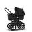 Bugaboo Fox 2 seat and bassinet pram black sun canopy, black fabrics, black chassis - Thumbnail Slide 4 of 8