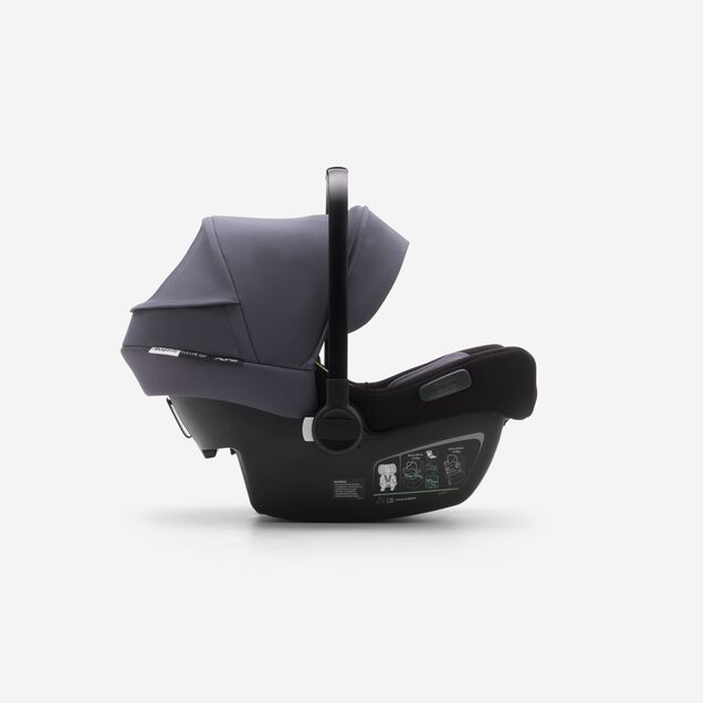 Bugaboo Bee 5 travel system steel blue sun canopy, steel blue fabrics, black base - Main Image Slide 14 of 16