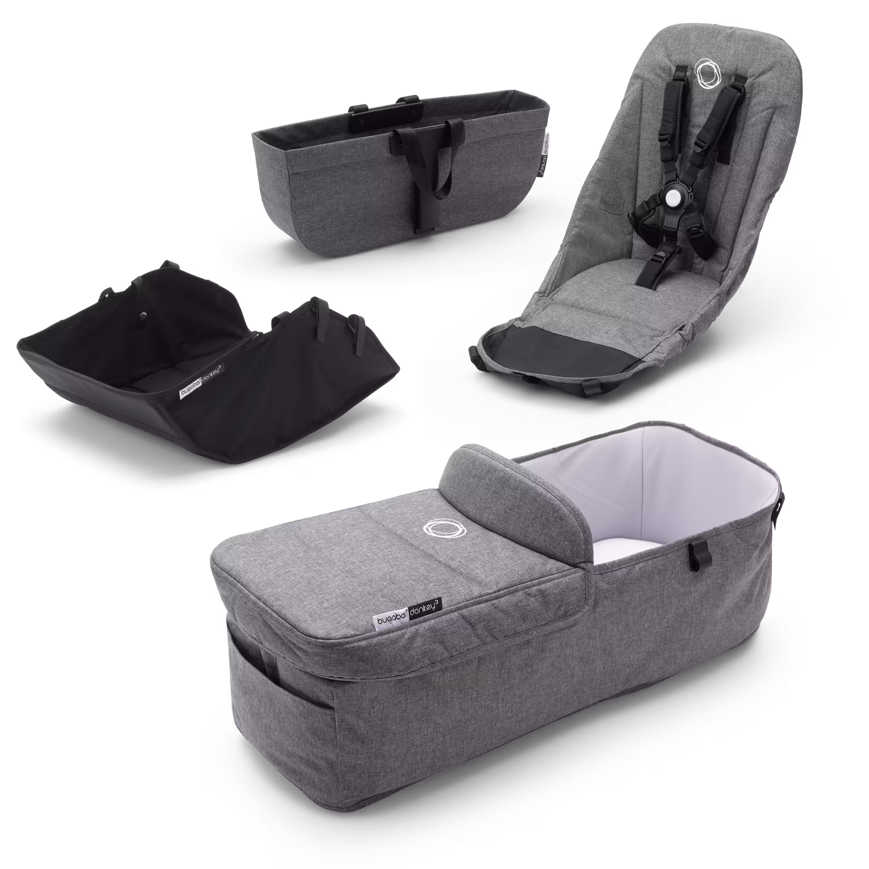 Bugaboo Donkey3 style set GREY MELANGE - Main Modal Image Slide 2 of 2