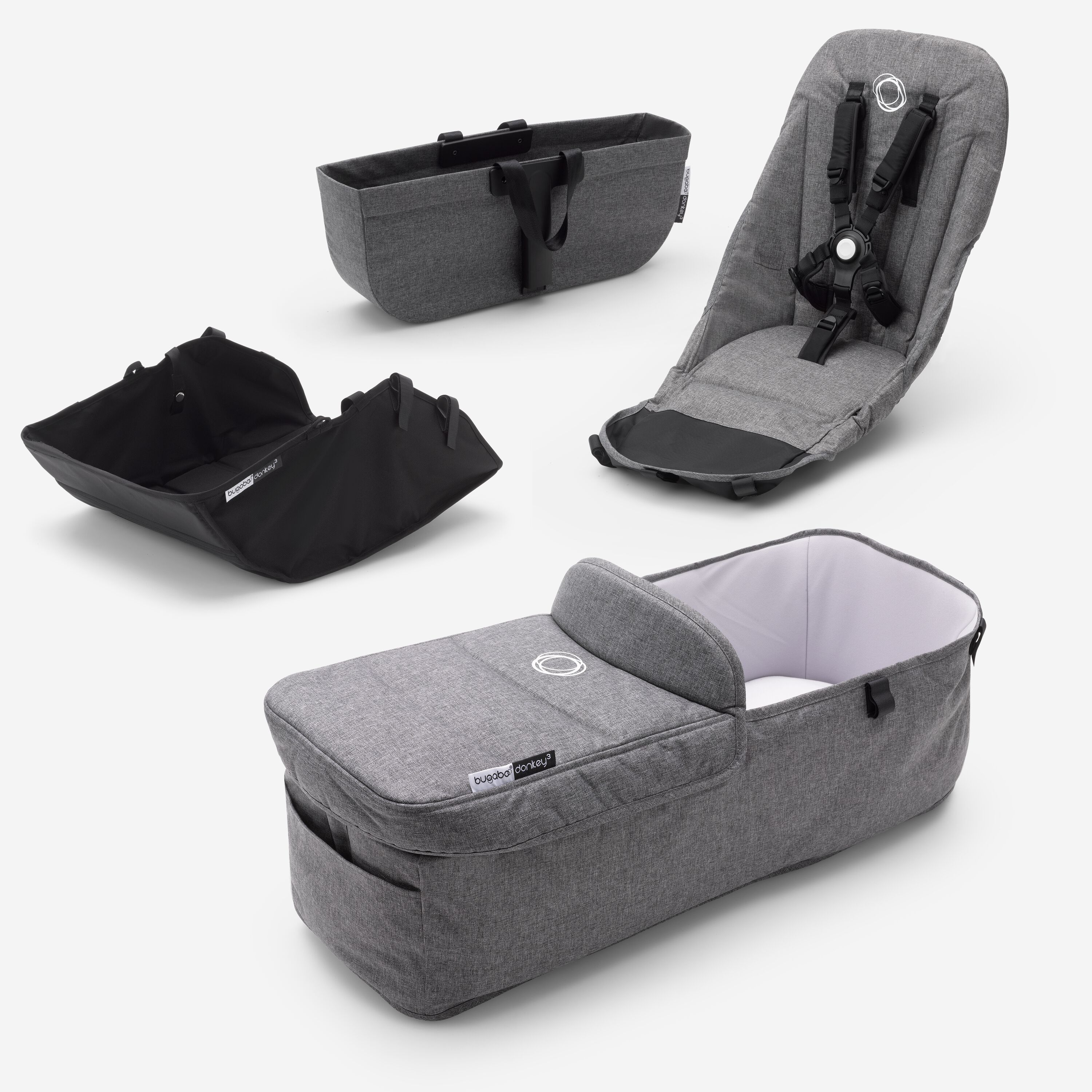 Bugaboo Donkey3 style set GREY MELANGE - Main Modal Image Slide 2 of 2
