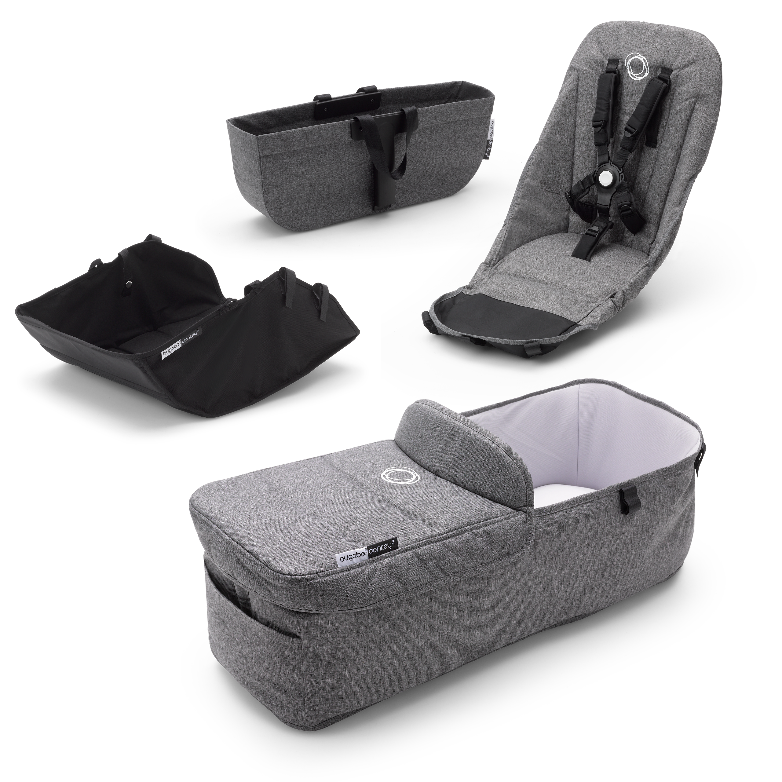 Bugaboo Donkey3 style set US GREY MELANGE - Thumbnail Slide 2 of 2