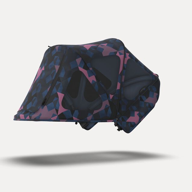 Refurbished Bugaboo Donkey breezy sun canopy BIRDS - Main Image Slide 1 of 6