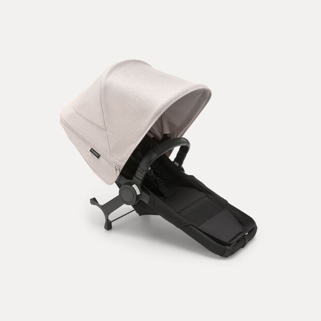 Bugaboo Donkey 5 Duo extension complete RW fabric US MIDNIGHT BLACK-MISTY WHITE - Main Image Slide 1 of 1