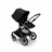 Bugaboo Fox 3 seat stroller with graphite frame, black fabrics, and black sun canopy. - Thumbnail Slide 7 of 7