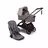 Bugaboo Dragonfly Plus 2-in-1 stroller graphite base, grey melange fabrics, desert taupe sun canopy - Thumbnail Slide 1 of 11
