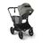 Bugaboo Donkey 5 Mono 2-in-1 stroller black base, grey mélange fabrics, forest green sun canopy - Thumbnail Slide 4 of 12