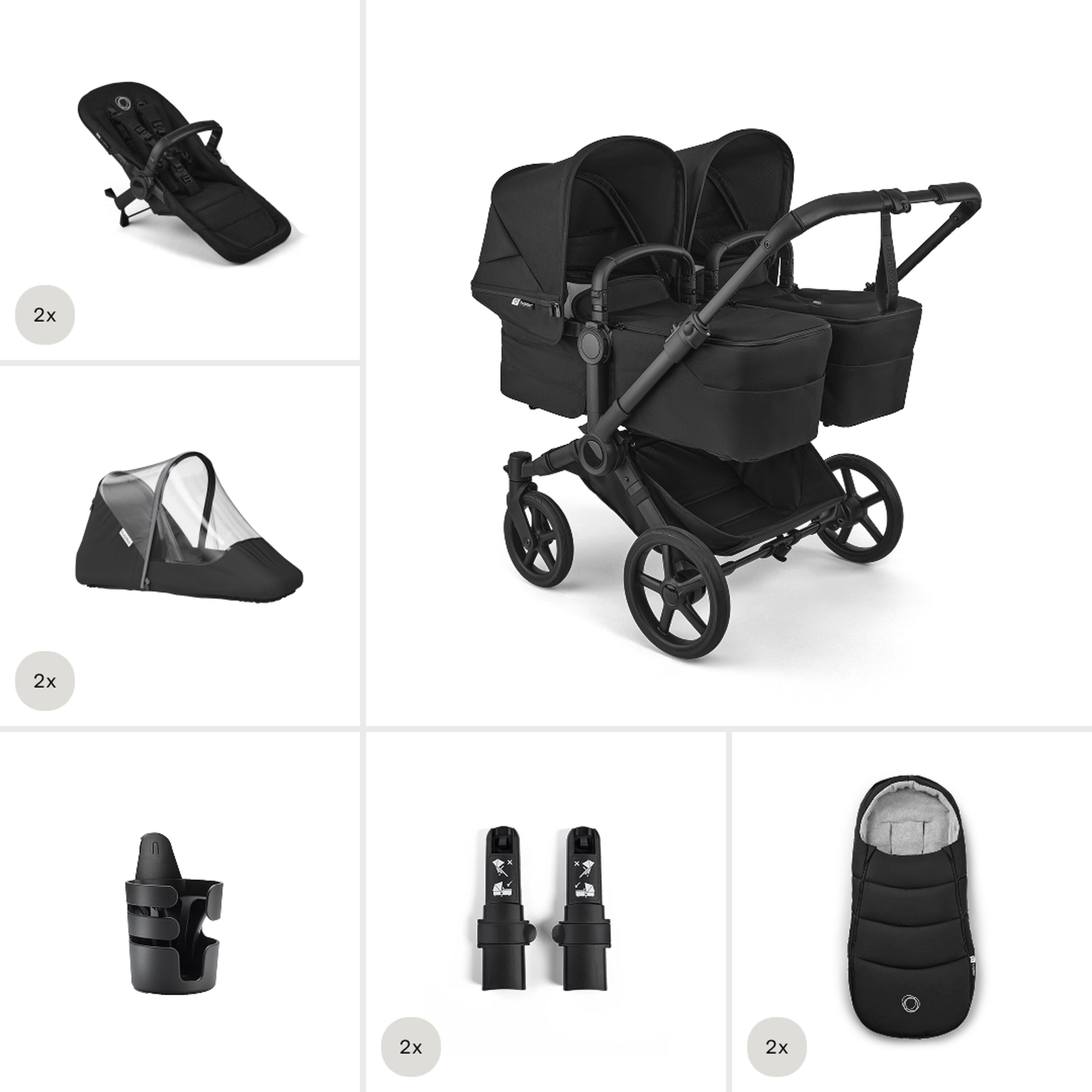 Pack Poussette Essentiels Bugaboo Donkey 6 Twin - Main Modal Image Slide 1 of 6