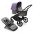 Bugaboo Fox 5 2-in-1 stroller black base, grey melange fabrics, astro purple sun canopy - Thumbnail Slide 1 of 12