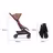 Bugaboo x Konges SlØjd limited edition Butterfly 2 travel stroller black base, dusty pink fabrics, dusty pink sun canopy - Thumbnail Slide 7 of 8