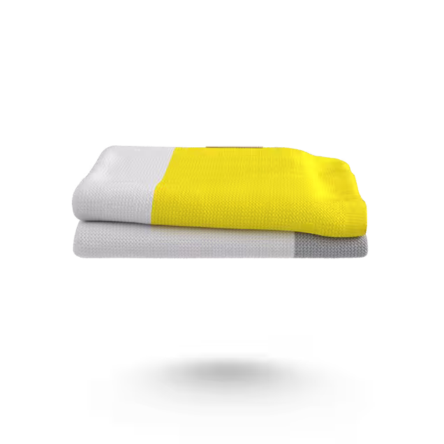 Bugaboo Light Cotton Blanket - BRIGHT YELLOW MULTI - Main Image Slide 6 of 10