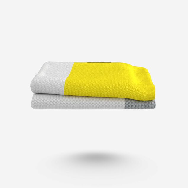Bugaboo Light Cotton Blanket - BRIGHT YELLOW MULTI - Main Image Slide 6 of 10
