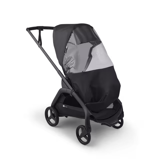 Bugaboo Dragonfly Plus seat stroller graphite base, heritage black fabrics, misty white sun canopy - Main Image Slide 11 of 11