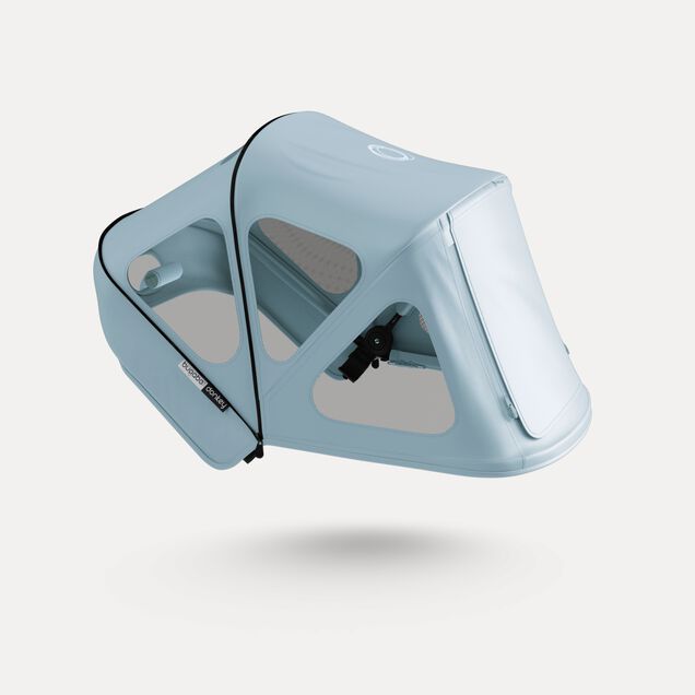 Bugaboo Donkey breezy sun canopy RW fabric NA VAPOR BLUE - Main Image Slide 1 of 2