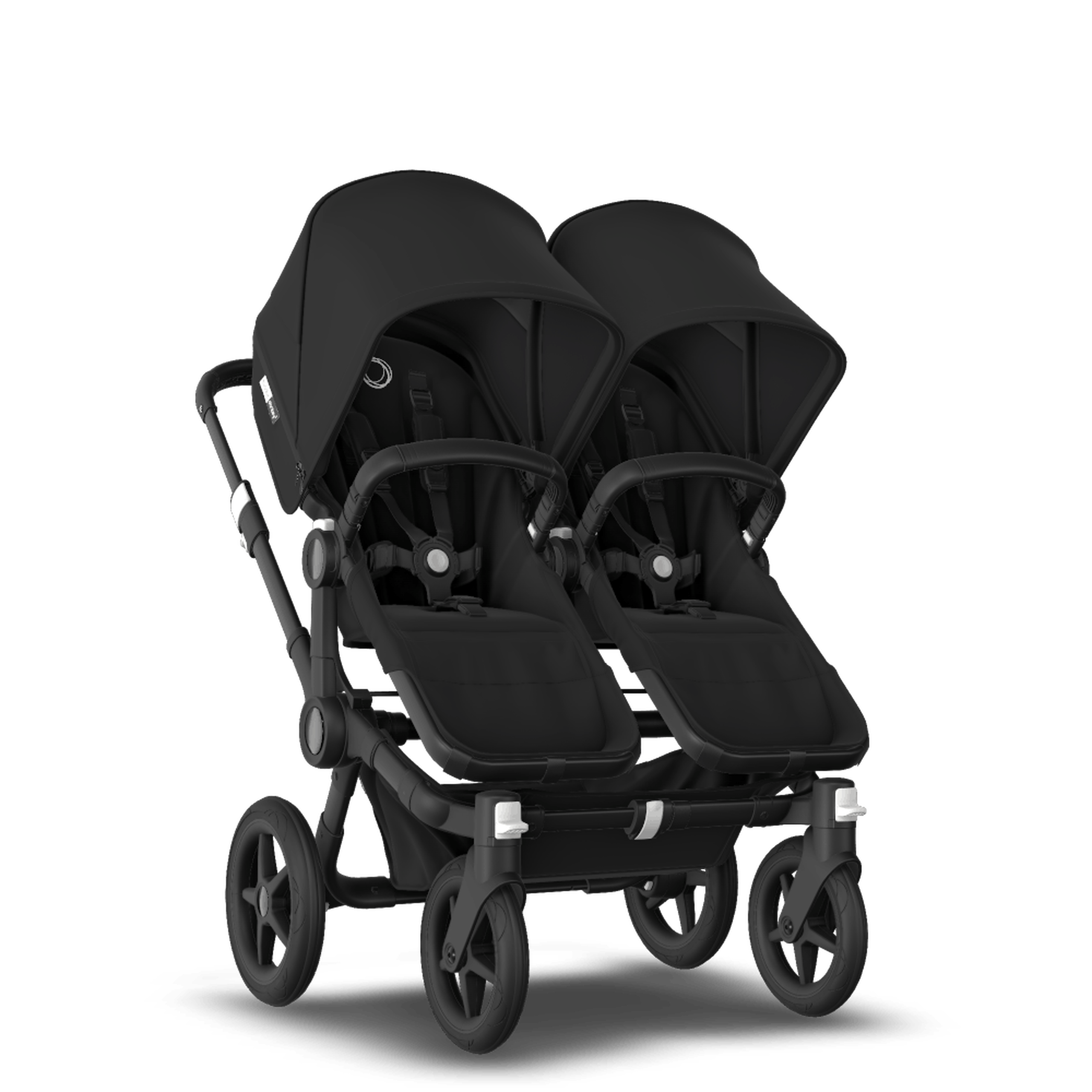 Bugaboo Donkey 3 twin black sun canopy, black seat, black chassis - Thumbnail Slide 1 of 5