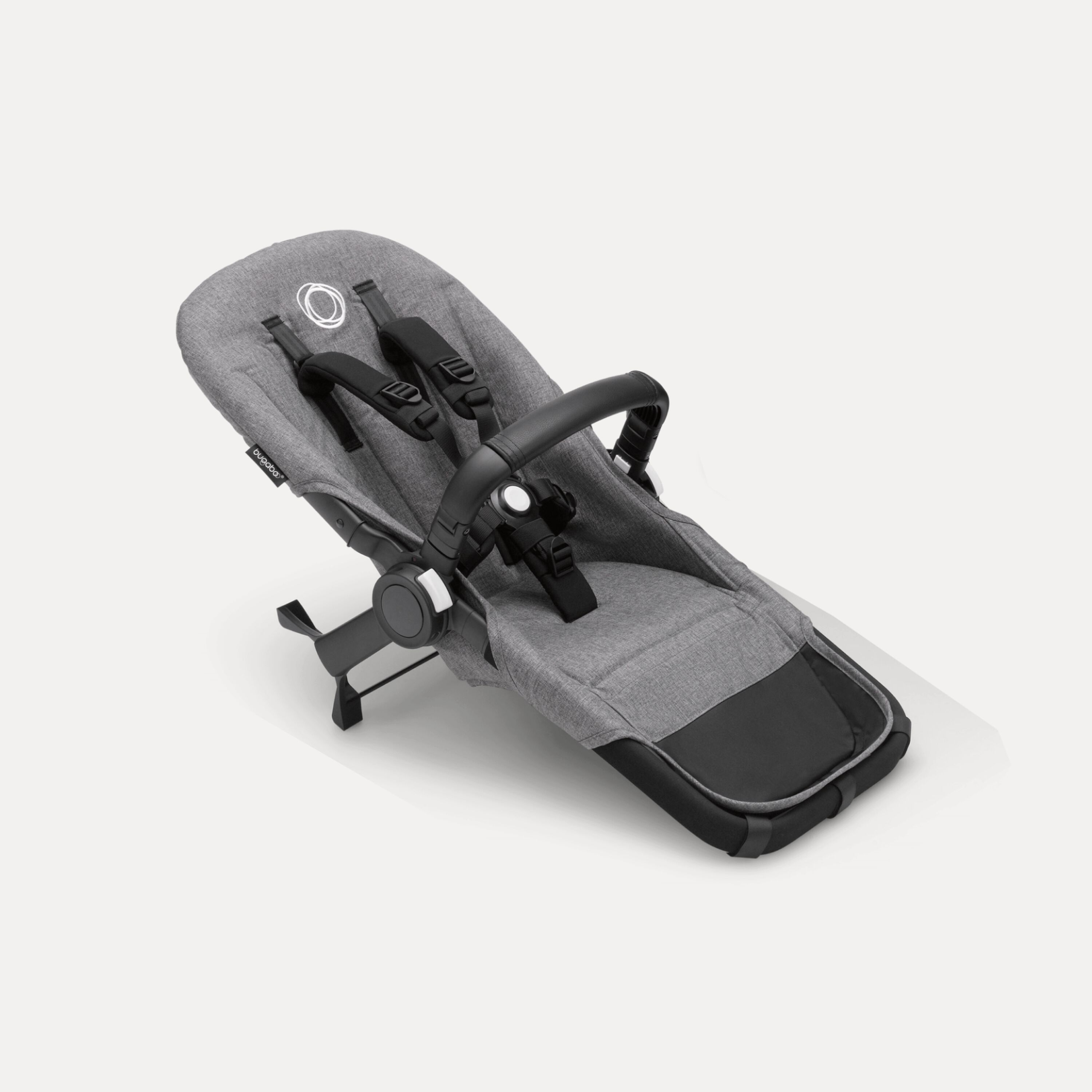 Bugaboo Donkey 5 Duo extension set RW fabric US GREY MÉLANGE - Main Modal Image Slide 1 of 2