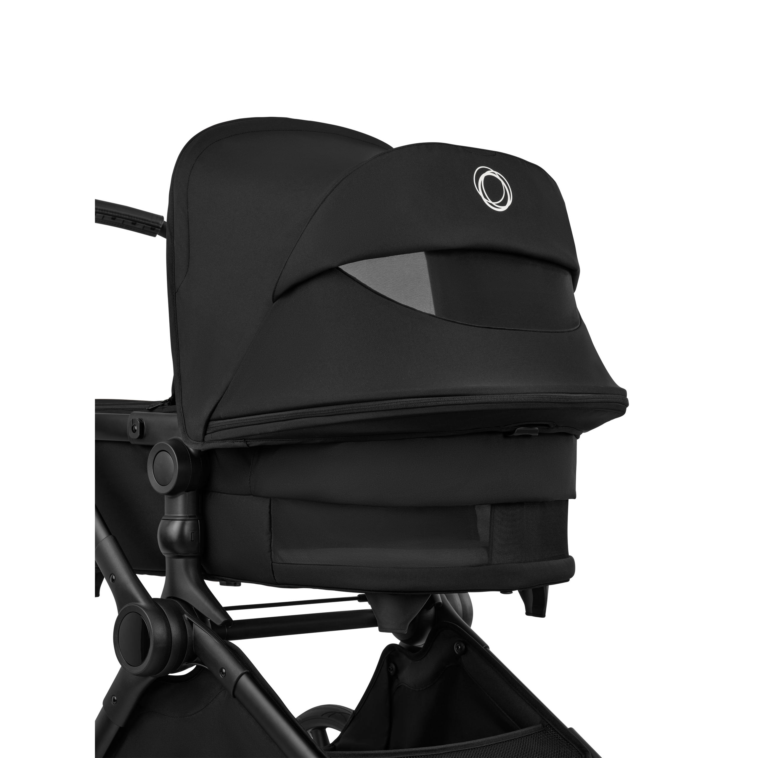 Bugaboo Cub 2-in-1 pushchair black base, forest green fabrics, forest green sun canopy - Thumbnail Slide 6 of 12