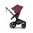 Bugaboo Fox 5 Renew seat stroller, with black chassis, Dark Cherry fabrics, and Dark Cherry sun canopy. - Thumbnail Slide 3 of 12