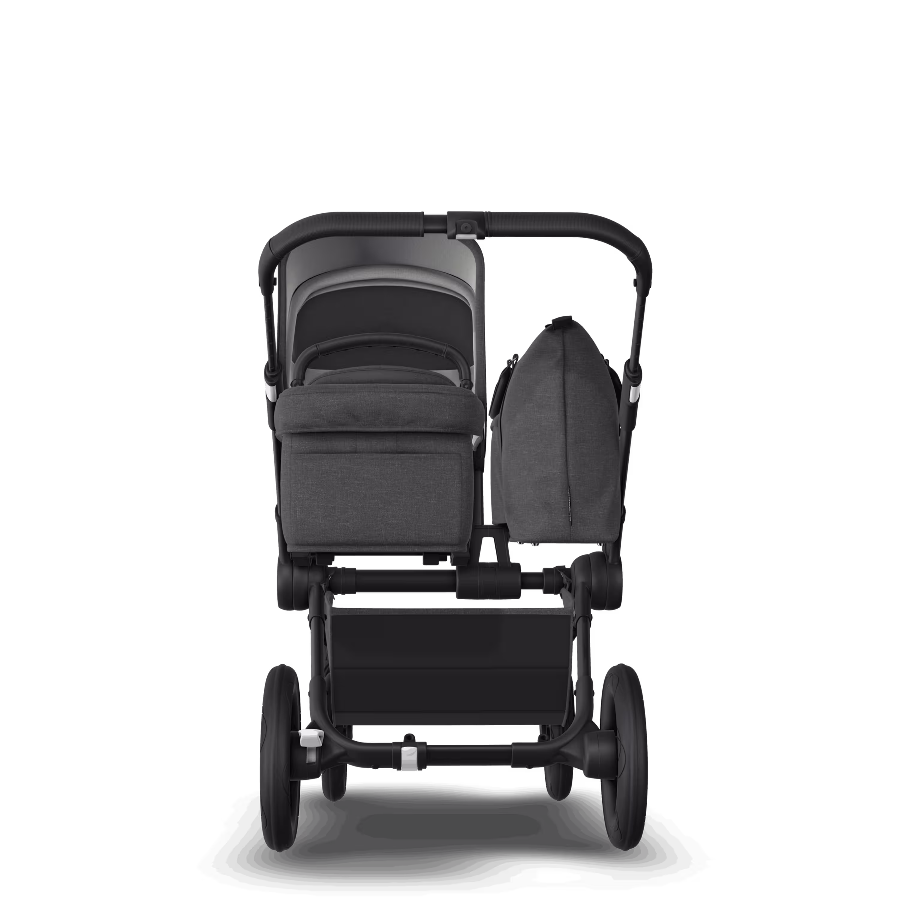 Bugaboo Donkey 5 Mono 2-in-1 stroller black base, mineral washed black fabrics, mineral washed black sun canopy - Main Modal Image Slide 3 of 11