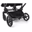 Bugaboo Donkey 6 double stroller black base, moon grey fabrics, moon grey sun canopy - Thumbnail Slide 5 of 9