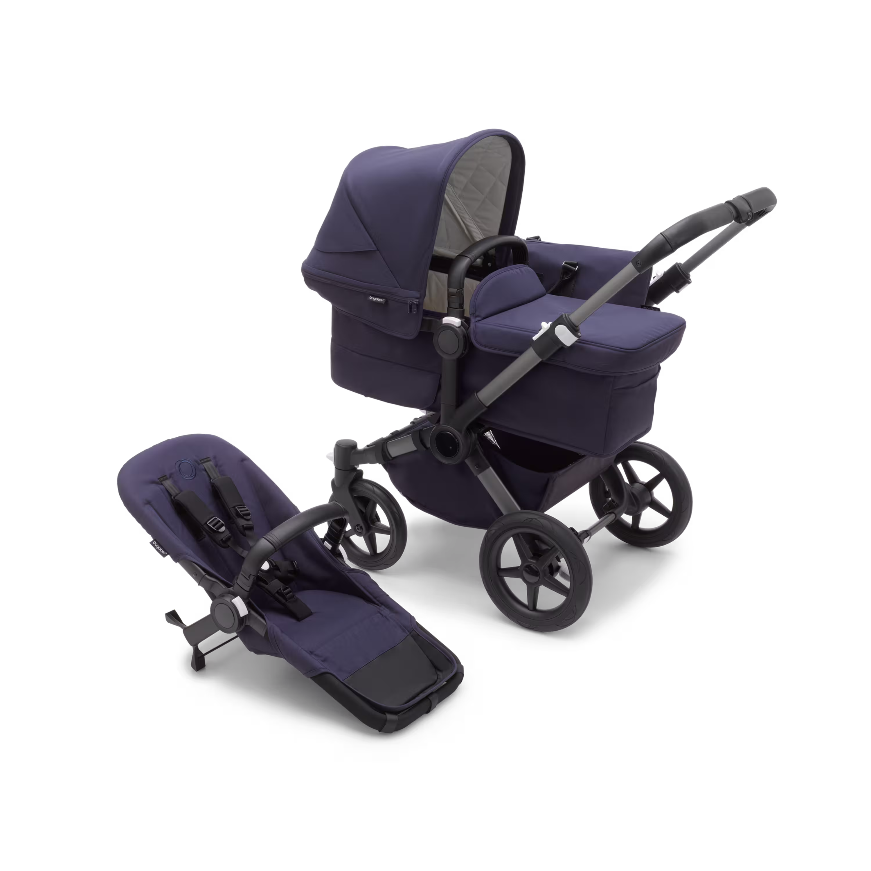 Bugaboo Donkey 5 Classic Mono complete GRAPHITE/DARK NAVY - Main Modal Image Slide 1 van 6