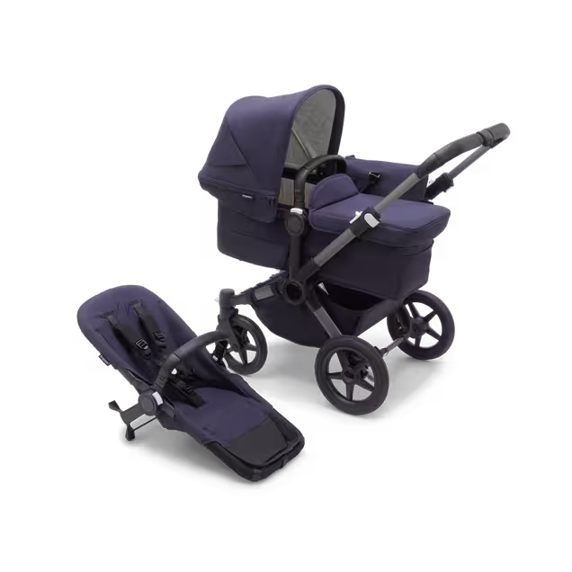 Bugaboo Donkey 5 Classic Mono complete GRAPHITE/DARK NAVY - Main Image Slide 1 van 6