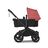 Refurbished Bugaboo Donkey 5 Mono bassinet and seat stroller black base, midnight black fabrics, sunrise red sun canopy - Thumbnail Slide 3 of 4