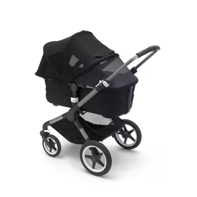 Bugaboo Fox/Cameleon3/Lynx breezy sun canopy MIDNIGHT BLACK - Main Image Slide 4 of 5