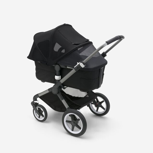 Bugaboo Fox/Cameleon3/Lynx breezy sun canopy MIDNIGHT BLACK - Main Image Slide 4 of 5