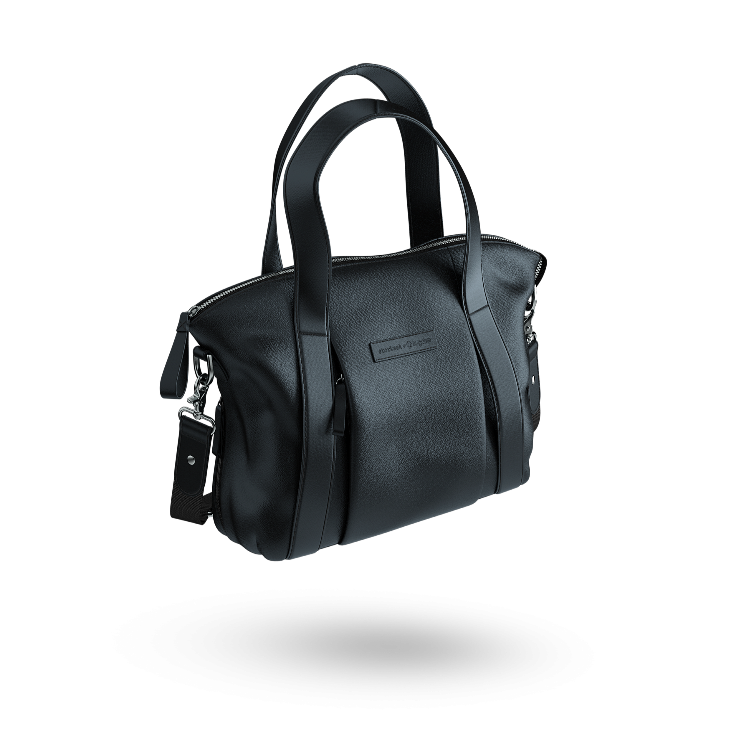 Refurbishehd storksak + Refurbished Bugaboo leather bag BLACK - Thumbnail Slide 3 of 8