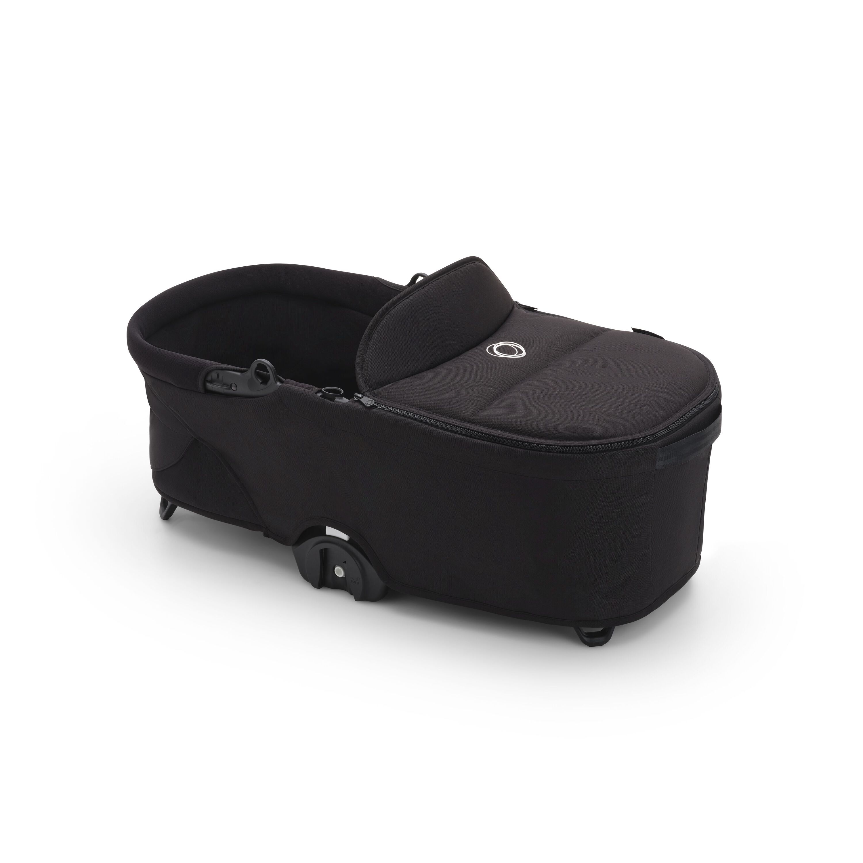 Refurbished Bugaboo Dragonfly bassinet and seat stroller black base, midnight black fabrics, grey melange sun canopy - Main Modal Image Slide 5 of 11