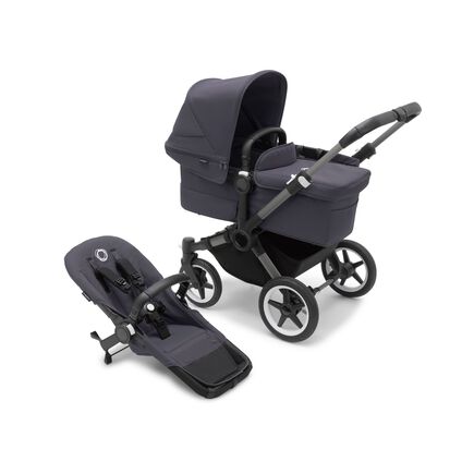 PP Bugaboo Donkey 5 Mono complete GRAPHITE/STORMY BLUE-STORMY BLUE - view 1