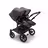 Bugaboo Donkey 5 twin stroller black base, mineral washed black fabrics, mineral washed black sun canopy - Thumbnail Slide 2 van 10