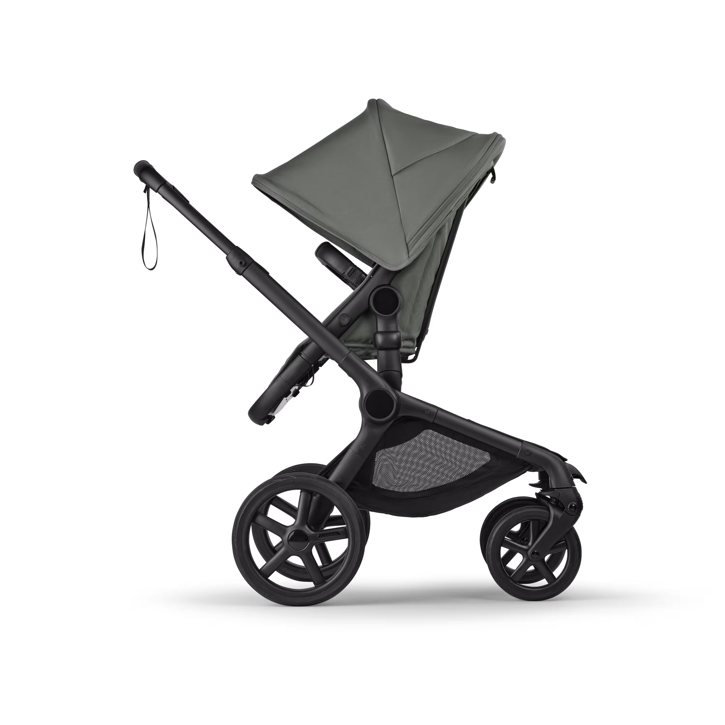 Bugaboo Fox 5 Renew 2-in-1 pram black base, forest green fabrics, forest green sun canopy - Main Modal Image Slide 3 of 13