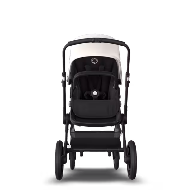 Bugaboo Fox 2 Seat and Bassinet Stroller Fresh white sun canopy, Black style set, black chassis - Main Image Slide 3 of 6