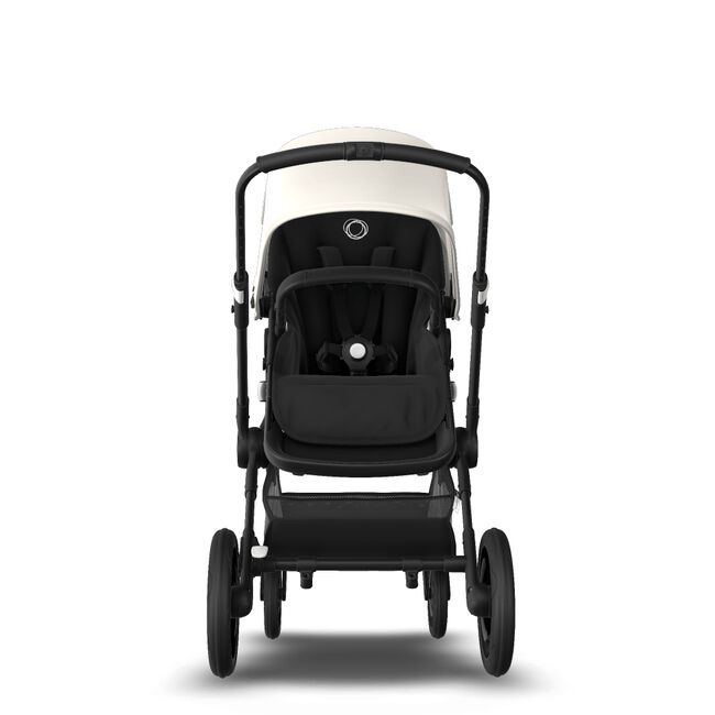 Bugaboo Fox 2 Seat and Bassinet Stroller Fresh white sun canopy, Black style set, black chassis - Main Image Slide 3 of 6