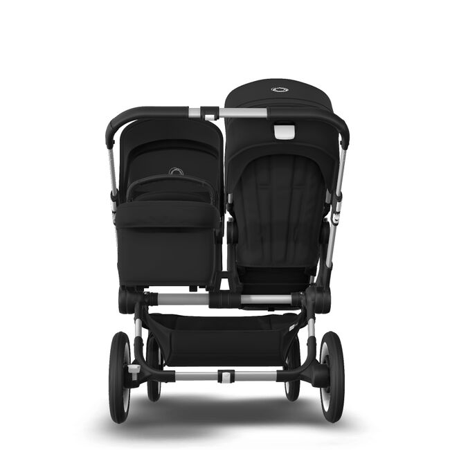 Bugaboo Donkey 3 Duo seat and bassinet stroller black sun canopy, black fabrics, aluminium base - Main Image Slide 3 of 5