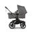 Bugaboo Donkey 5 twin stroller graphite base, grey mélange fabrics, grey mélange sun canopy - Thumbnail Slide 2 of 12