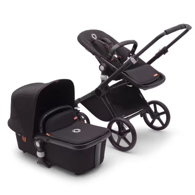 Refurbished Bugaboo Fox Cub complete UK BLACK/MIDNIGHT BLACK-MIDNIGHT BLACK - Main Image Slide 1 of 1
