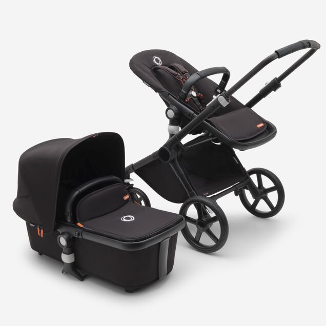 Refurbished Bugaboo Fox Cub complete UK BLACK/MIDNIGHT BLACK-MIDNIGHT BLACK - Main Image Slide 1 of 1
