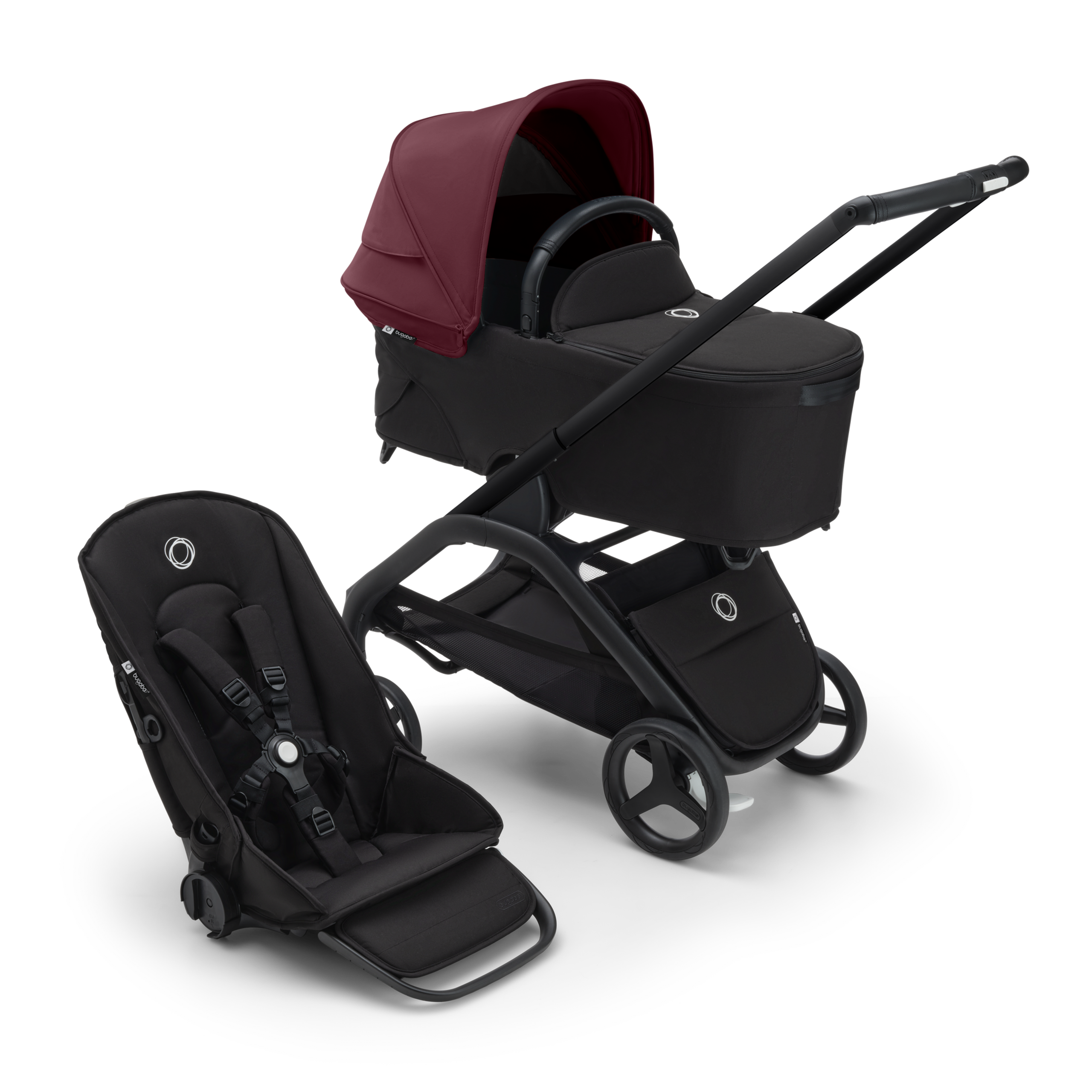 バガブー ドラゴンフライ A型ストローラー dark cherry sun canopy